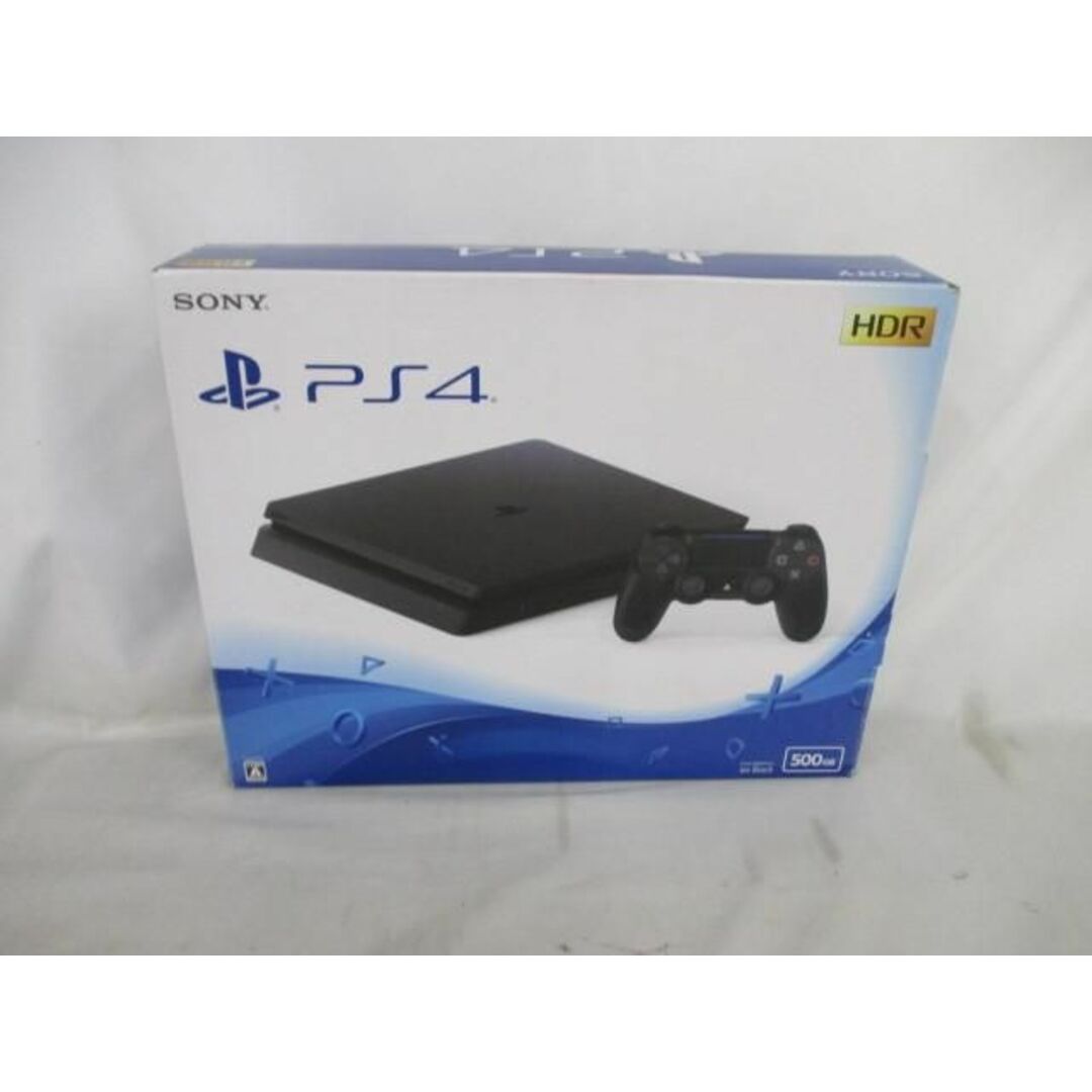 品 ゲーム PS4 本体 CUH-2200A ジェットブラック 500GB コントローラー・ケーブル・箱付き