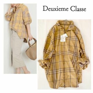 ドゥーズィエムクラス(DEUXIEME CLASSE)の【タグ付】Deuxieme Classe チェック ジャケットシャツ　ジップ(シャツ/ブラウス(長袖/七分))