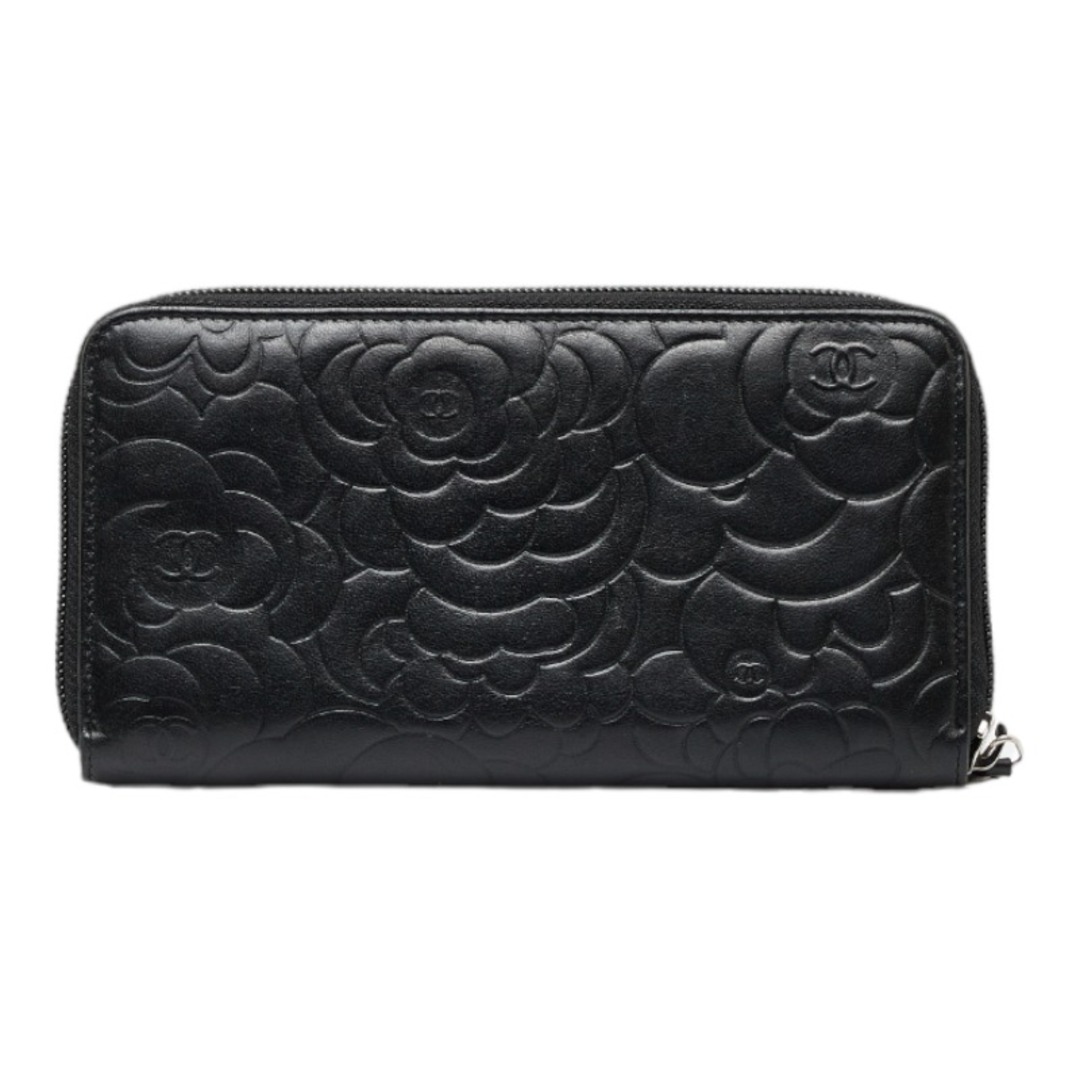 CHANEL - シャネル カメリア ココマーク ラウンドファスナー 長財布