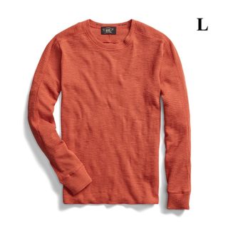 ダブルアールエル(RRL)の23SS RRL ダブルアールエル ワッフルニット シャツ サーマル 長袖 L(Tシャツ/カットソー(七分/長袖))