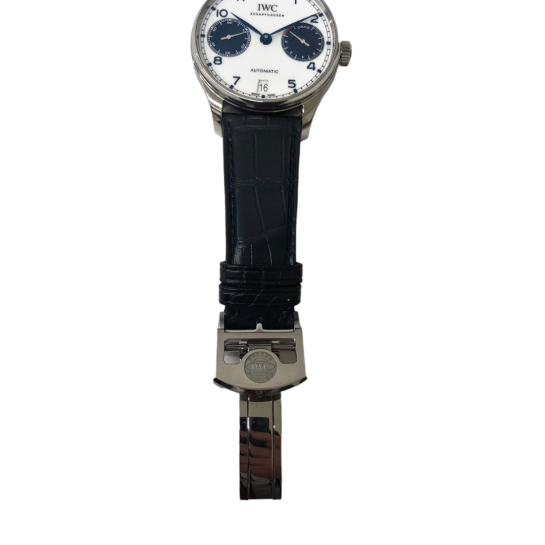 インターナショナルウォッチカンパニー IWC ポルトギーゼ　オートマチック　7デイズ IW500715 ホワイト ステンレススチール SS メンズ 腕時計