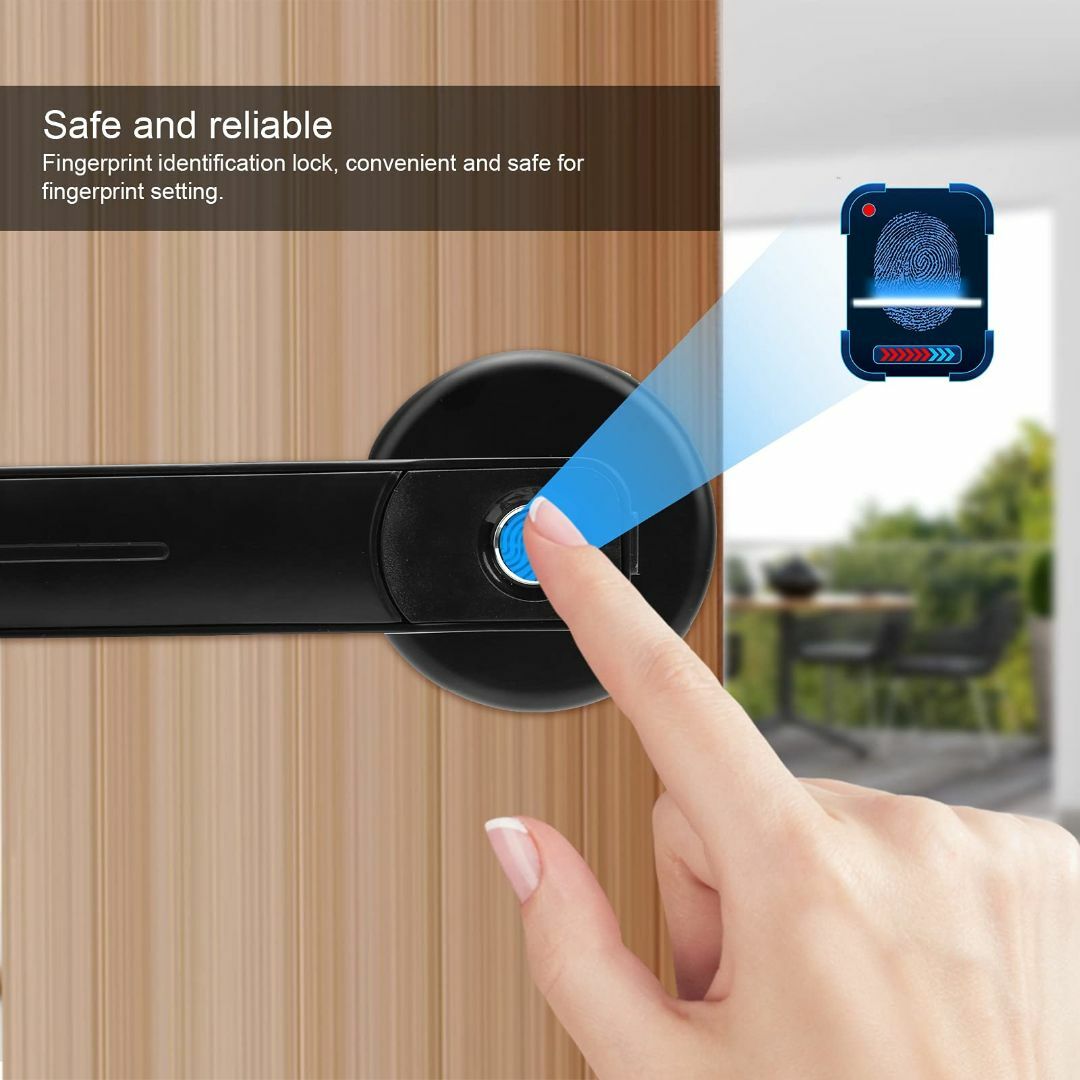 特価セールスマート ロック、2 つのメカニカル キー 安全で信頼性の高い指紋の通販 by ミキ's shop｜ラクマ