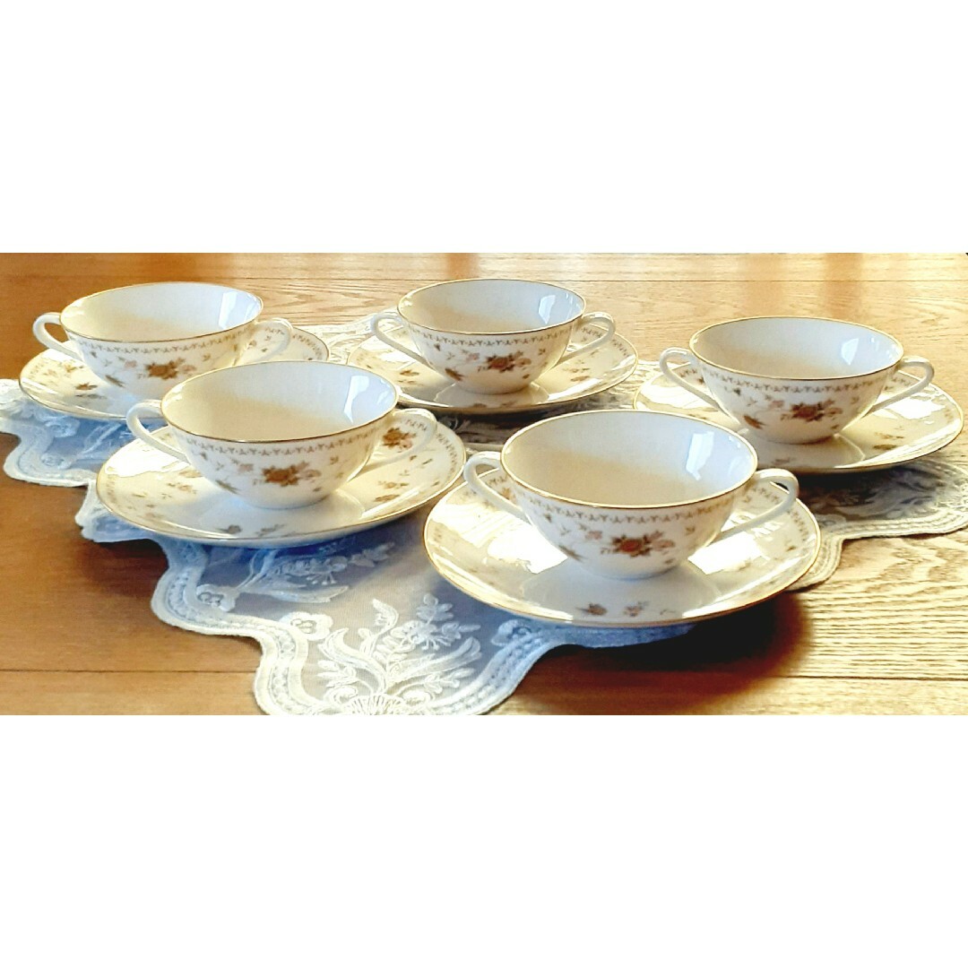 Noritake ノリタケ コンテンポラリー スープカップ&ソーサー 5客セット | フリマアプリ ラクマ