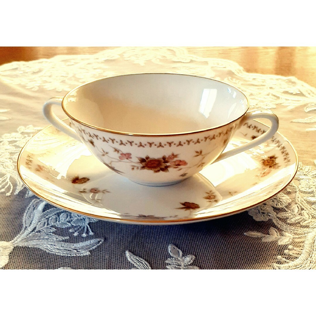 Noritake ノリタケ コンテンポラリー スープカップ\u0026ソーサー 5客