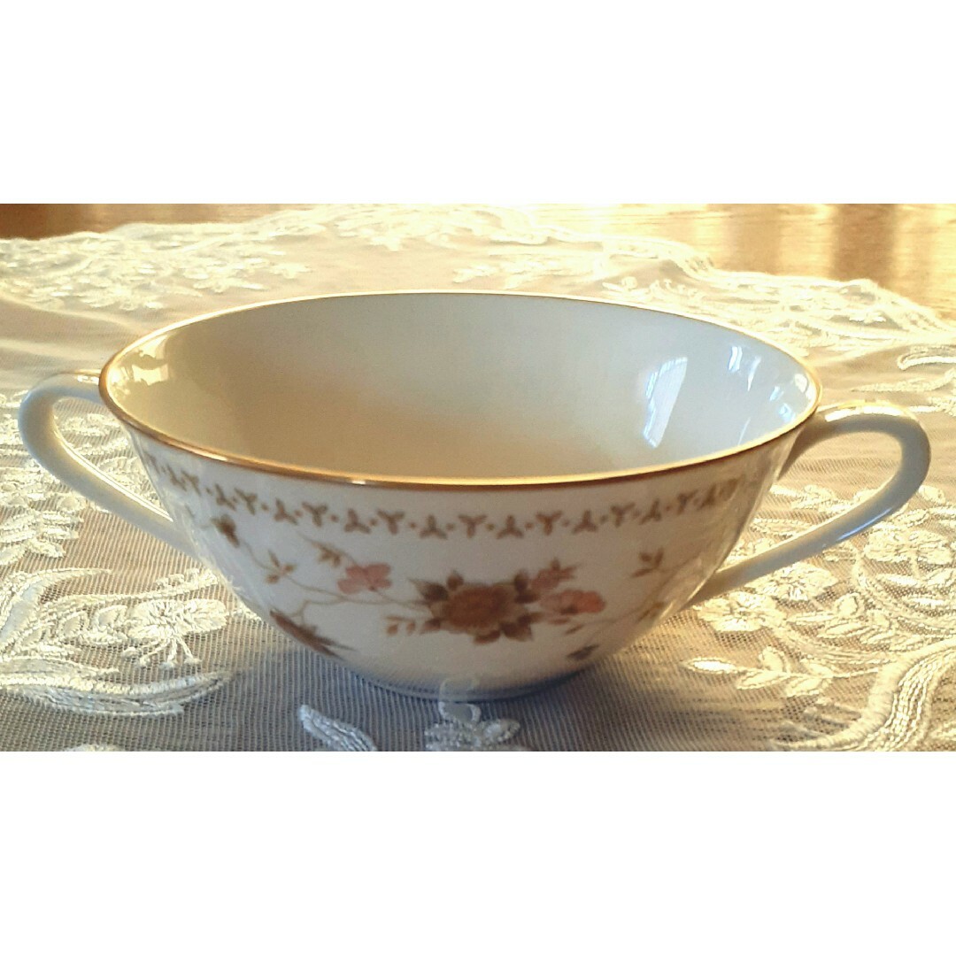 Noritake ノリタケ コンテンポラリー スープカップ&ソーサー 5客セット