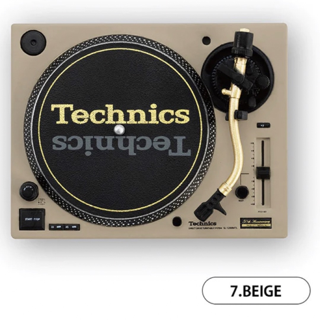 Technics(テクニクス)の送料込TECHNICS ミニチュアコレクション SL-1200M7L BEIGE 楽器のDJ機器(ターンテーブル)の商品写真