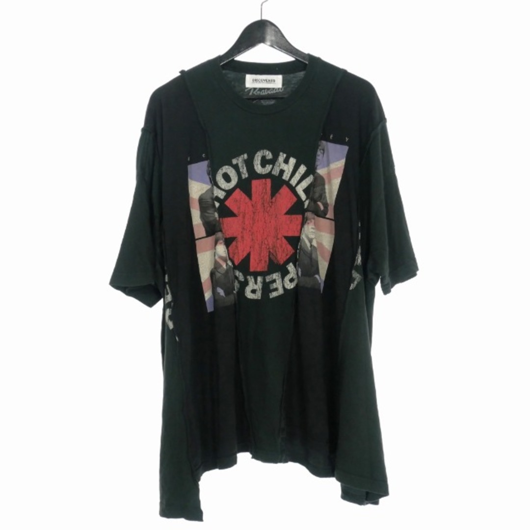 DISCOVERED(ディスカバード)のディスカバード DISCOVERED 再構築 ワイド バンドTシャツ L 黒 メンズのトップス(Tシャツ/カットソー(半袖/袖なし))の商品写真