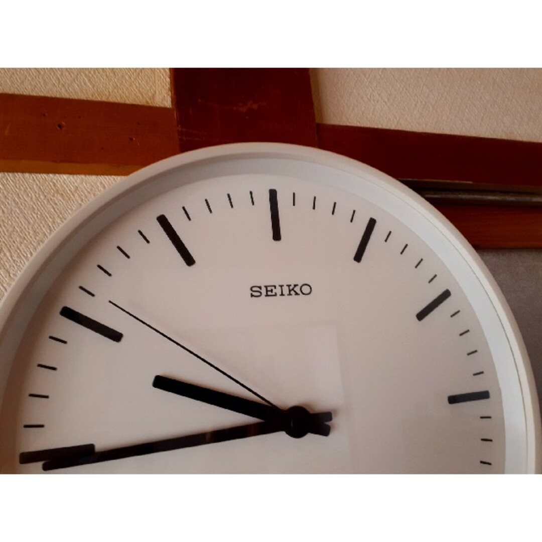 SEIKO(セイコー)のSEIKO　power design　電波掛け時計　KX308W　深澤直人 インテリア/住まい/日用品のインテリア小物(掛時計/柱時計)の商品写真