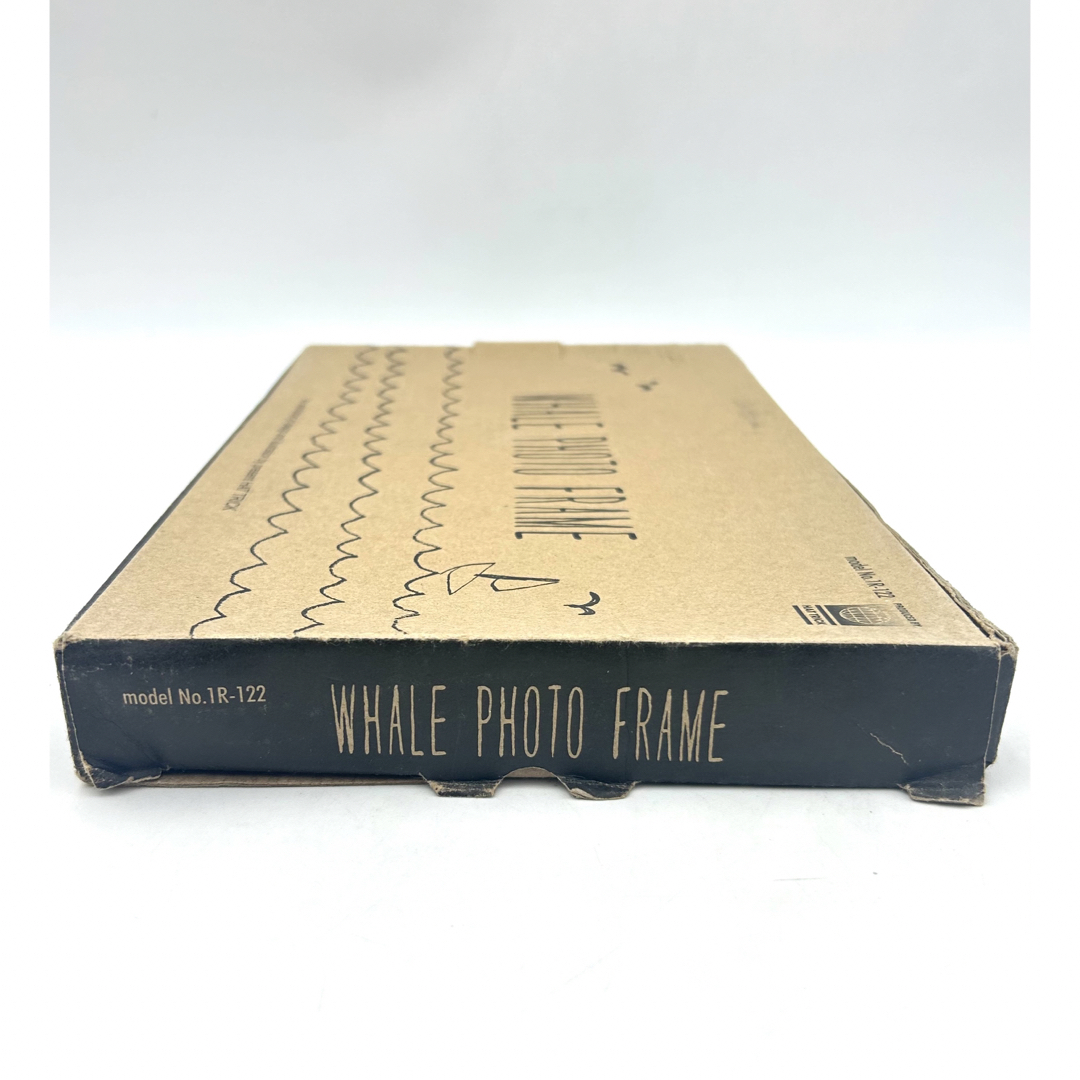 ホエール　フォトフレーム　WHALE PHOTO FRAME  クジラ　陶器 インテリア/住まい/日用品のインテリア小物(フォトフレーム)の商品写真