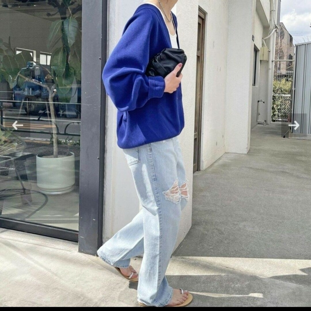 新品♡定価1.5万円 Spic and Span ミラノリブ Vネック