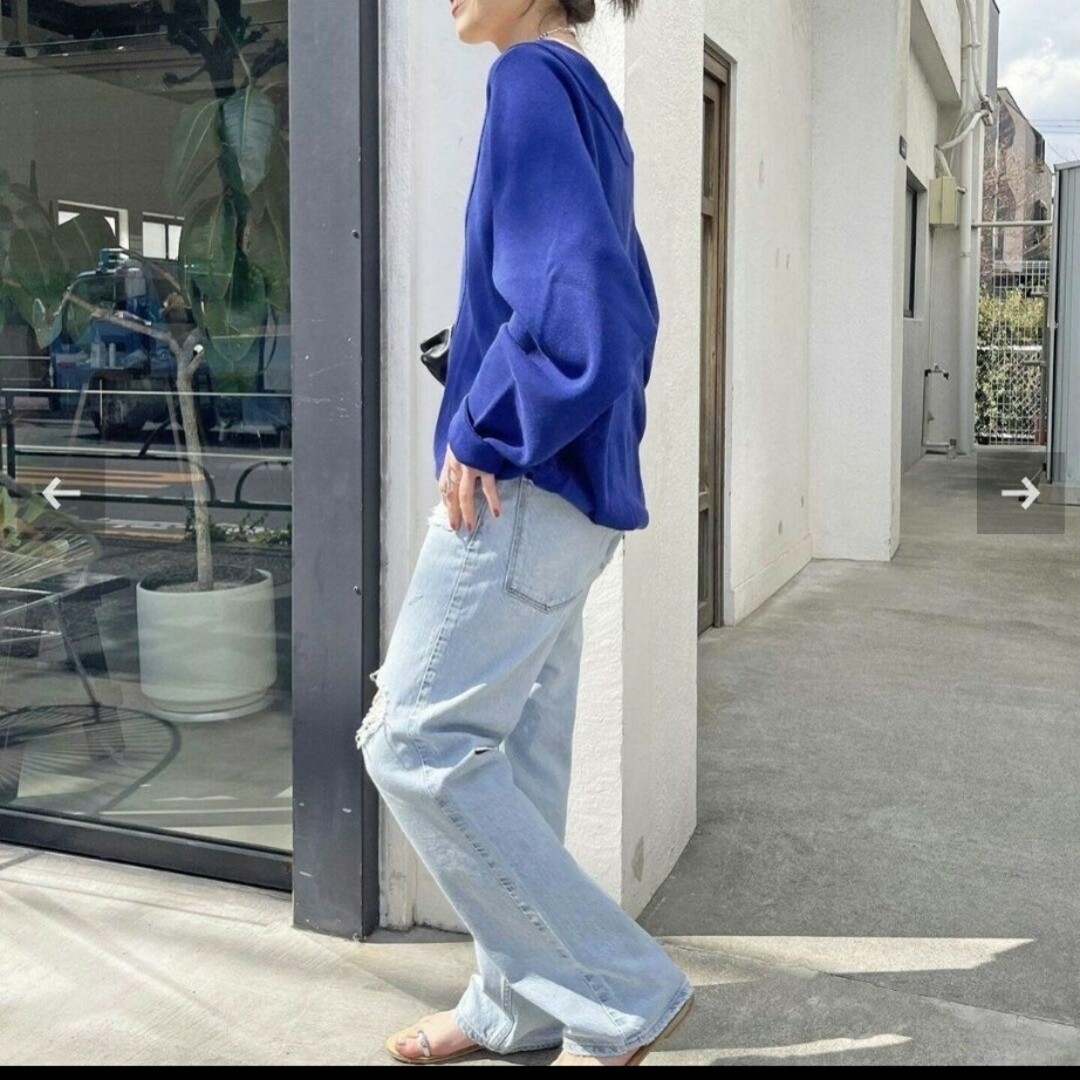 新品♡定価1.5万円 Spic and Span ミラノリブ Vネック