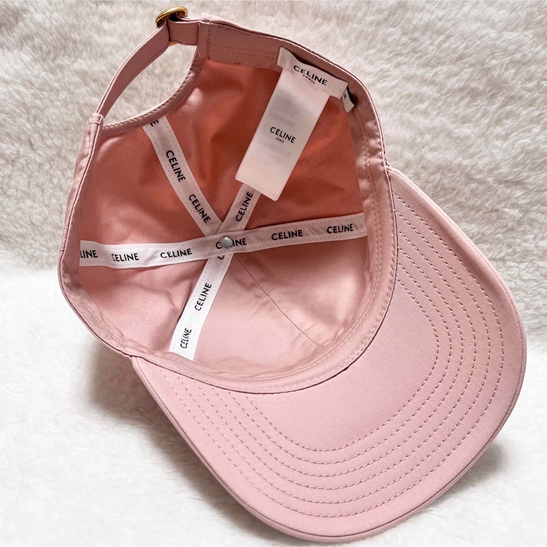 セリーヌ イニシャル ベースボール キャップ 帽子 C エンブロイダリー 美品