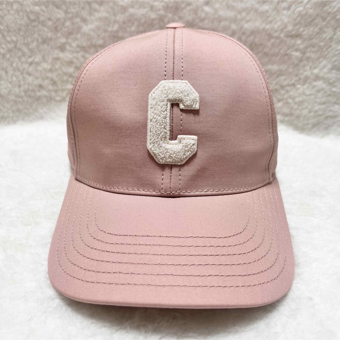 セリーヌ イニシャル ベースボール キャップ 帽子 C エンブロイダリー 美品