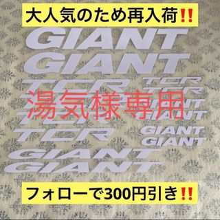 ジャイアント(Giant)のGIANT ステッカーシール　デカール　白(その他)