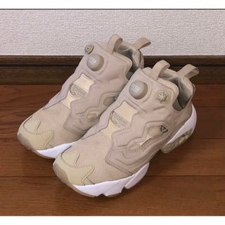 リーボック(Reebok)の23.5cm 良品 REEBOK INSTA PUMP FURY OG ベージュ(スニーカー)