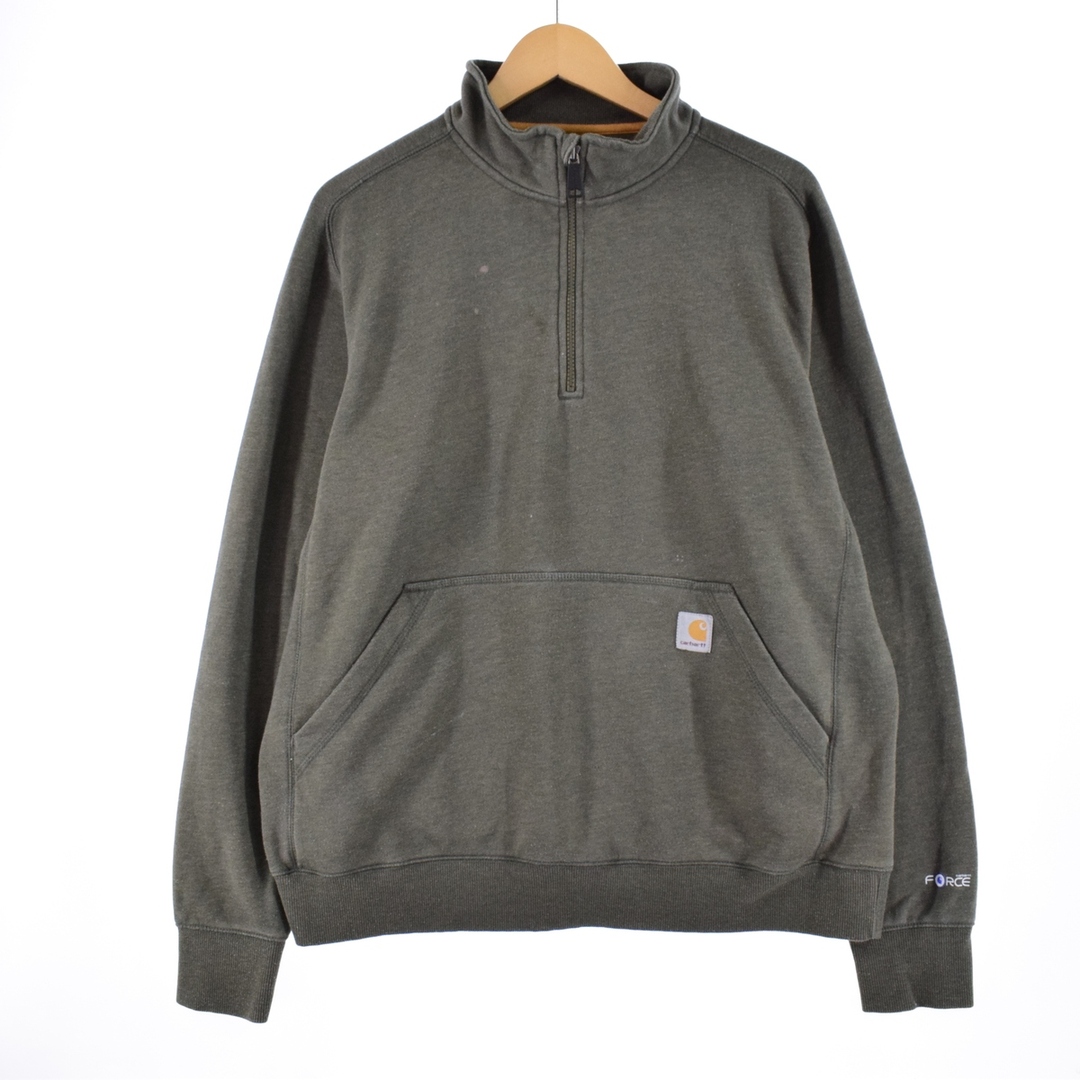 カーハート Carhartt RELAXED FIT ハーフジップスウェットシャツ トレーナー メンズXL /eaa330266