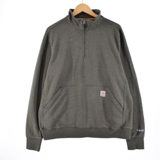 カーハート(carhartt)の古着 カーハート Carhartt RELAXED FIT ハーフジップスウェットシャツ トレーナー メンズXL /eaa330266(スウェット)