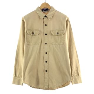 パタゴニア(patagonia)の古着 70年代 パタゴニア Patagonia 白タグ 長袖 コットンシャツ メンズL ヴィンテージ /eaa375198(シャツ)