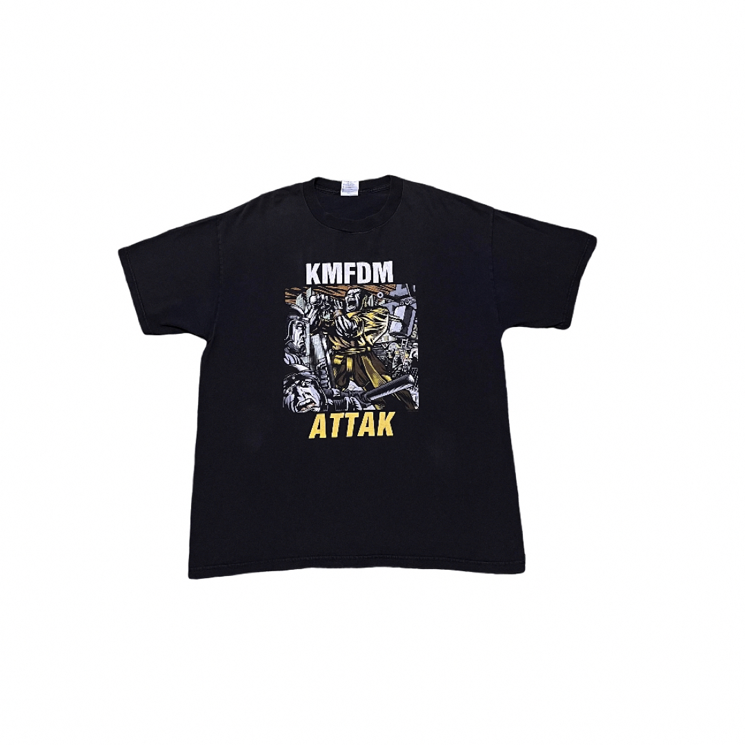 tee激レア KMFDM 2002年物 ヴィンテージ Tシャツ ATTAK