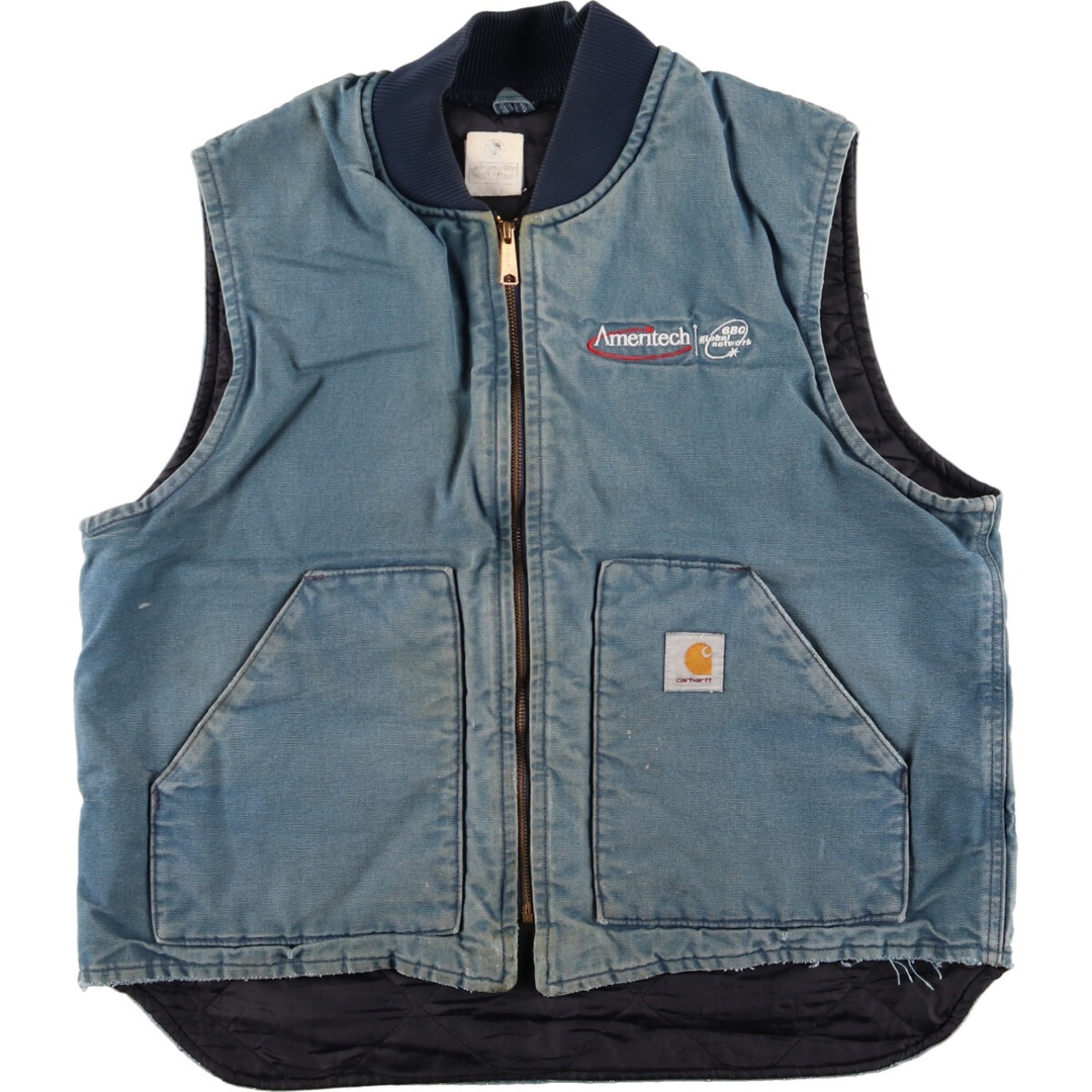 古着 90年代 カーハート Carhartt ダック地ベスト メンズXL ...