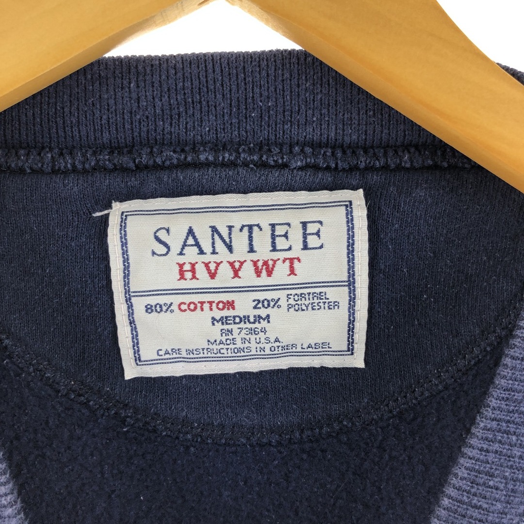 古着 90年代 SANTEE スウェットシャツ トレーナー USA製 メンズL 