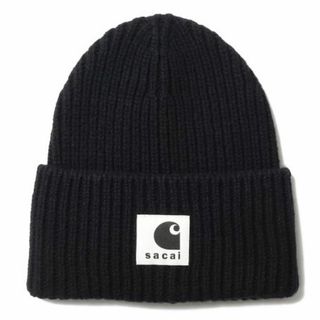 新品 Sacai Carhartt WIP Beanie  ブラック(ニット帽/ビーニー)