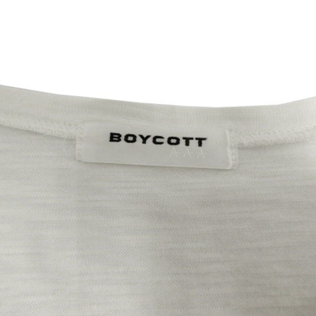 BOYCOTT(ボイコット)のボイコット BOYCOTT Tシャツ 長袖 ロンT フォトプリント オフ白 2 メンズのトップス(Tシャツ/カットソー(七分/長袖))の商品写真