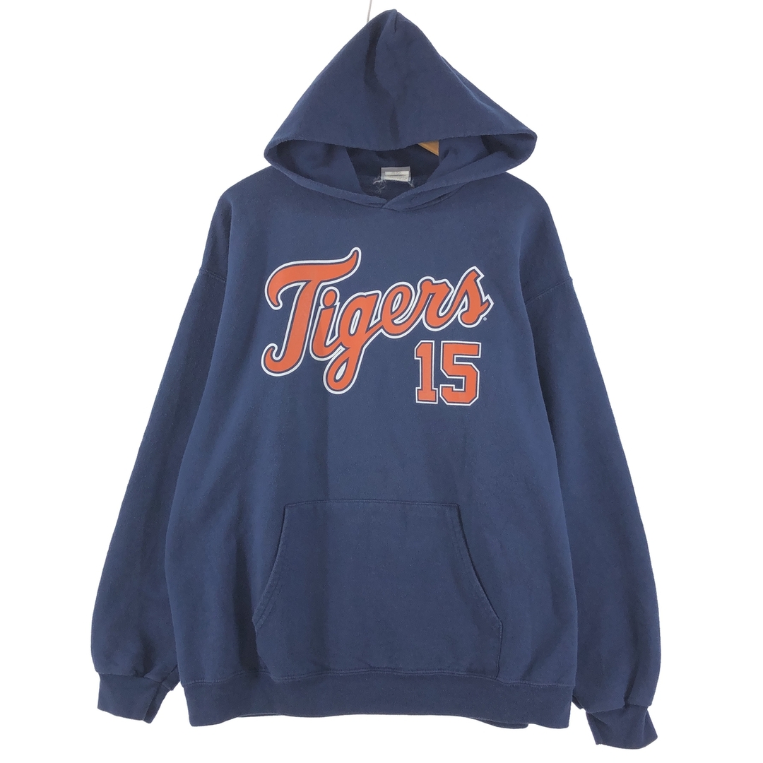 MLB DETROIT TIGERS デトロイトタイガース スウェットプルオーバーパーカー メンズL /eaa375388