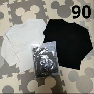 ジーユー(GU)の【90サイズ】GU コットンクルーネックT 90サイズ 3枚(Tシャツ/カットソー)