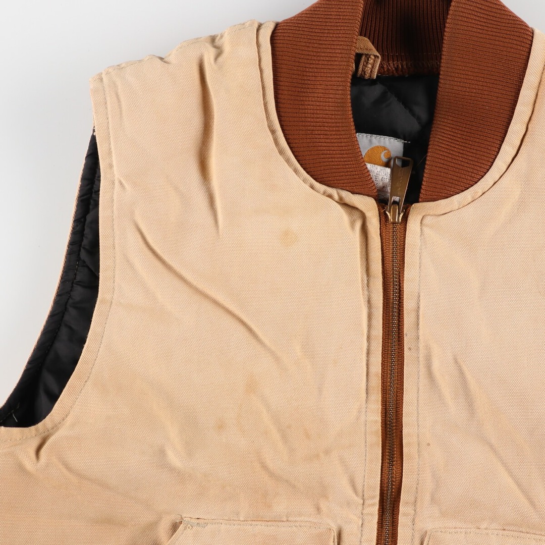 80's USA製 Carhartt カーハート ダック地ベスト - ベスト