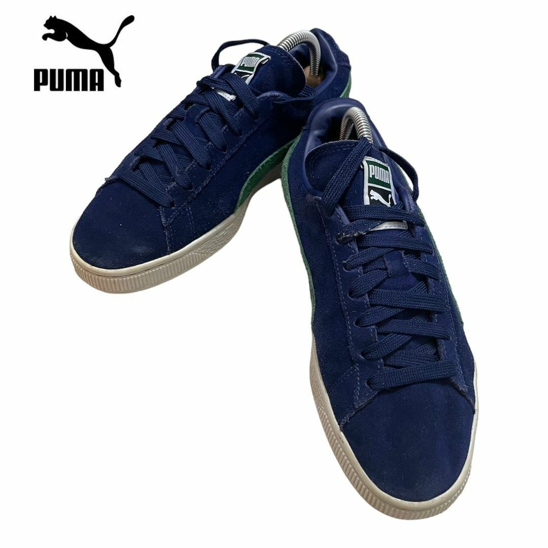PUMA(プーマ)のPUMA SUEDE ネイビー グリーン スニーカー メンズの靴/シューズ(スニーカー)の商品写真
