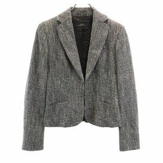 Max Mara - マックスマーラ ツイード ジャケット 36 グレー系 MAX MARA