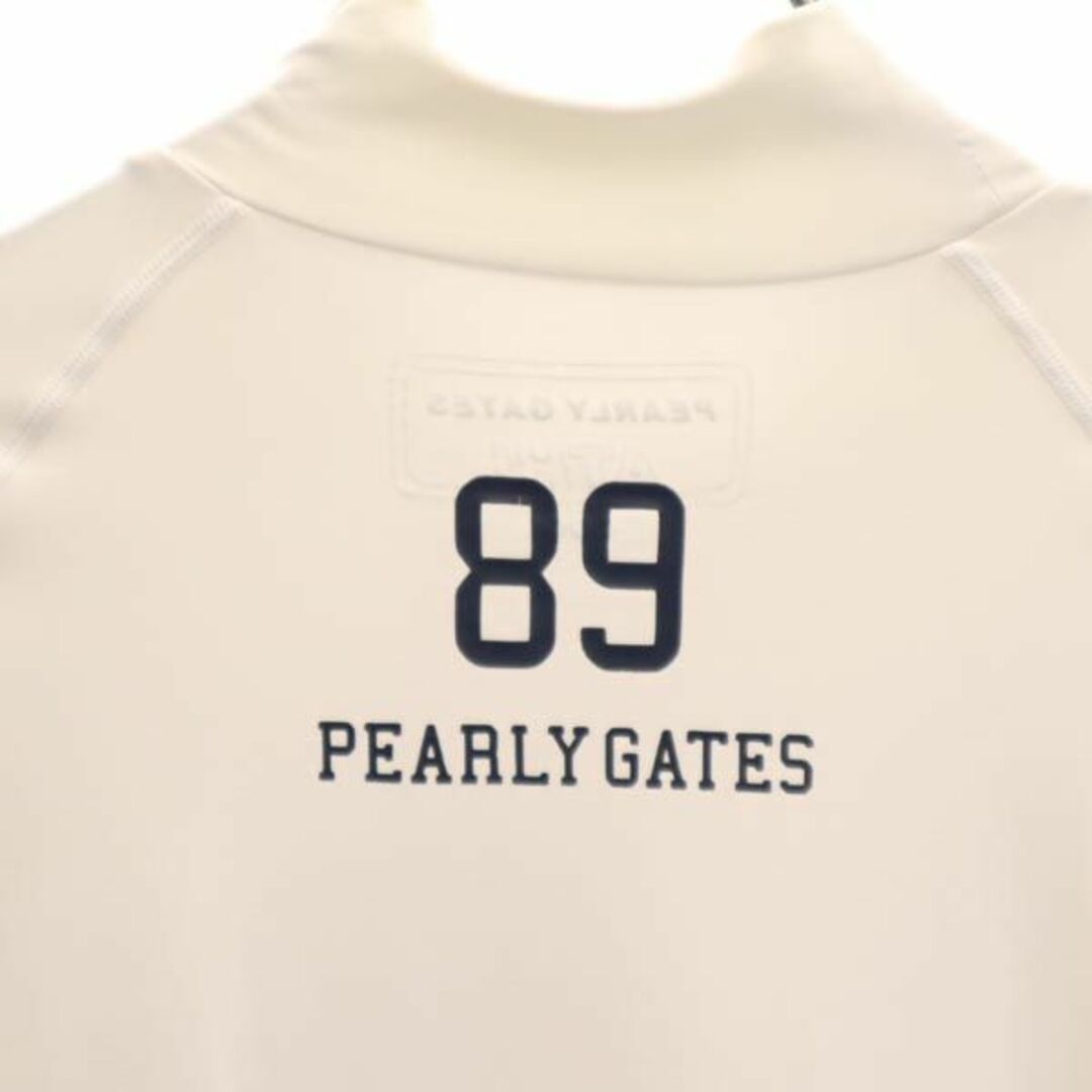 パーリーゲイツ 長袖 Tシャツ ゴルフウェア 5 ホワイト系 PEARLY GATES ロゴ メンズ 【中古】 【230929】 メール便可