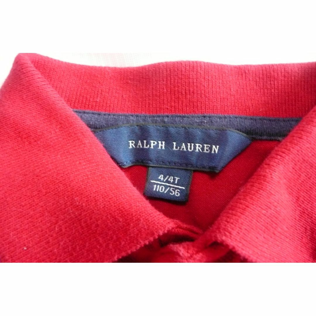 Ralph Lauren(ラルフローレン)の110　ラルフローレン　フリル長袖ポロシャツ キッズ/ベビー/マタニティのキッズ服女の子用(90cm~)(Tシャツ/カットソー)の商品写真