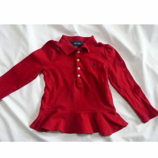 ラルフローレン(Ralph Lauren)の110　ラルフローレン　フリル長袖ポロシャツ(Tシャツ/カットソー)