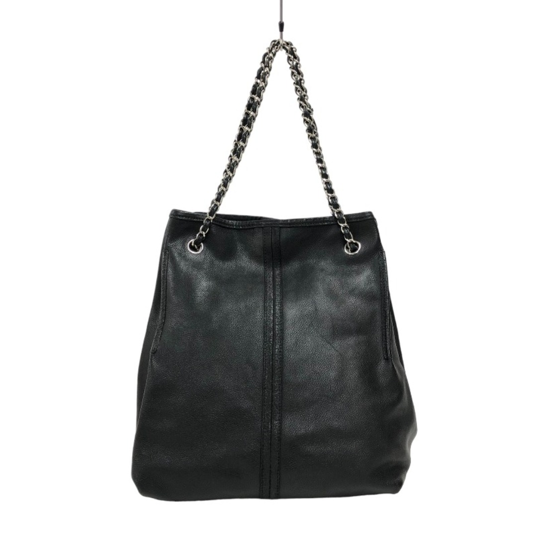 CHANEL - シャネル CHANEL カメリアモチーフ バケットバッグ ブラック