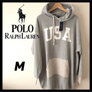 ポロラルフローレン(POLO RALPH LAUREN)のラルフローレン　パーカー　パーカーワンピース　フード付きワンピース　S M(ロングワンピース/マキシワンピース)