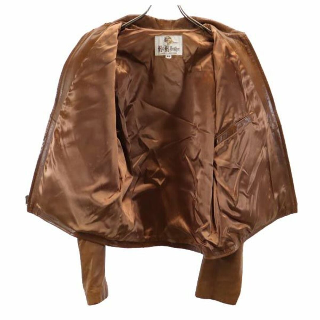 H&H Leather 70s ヴィンテージ 本革 レザージャケット 44 ブラウン 本
