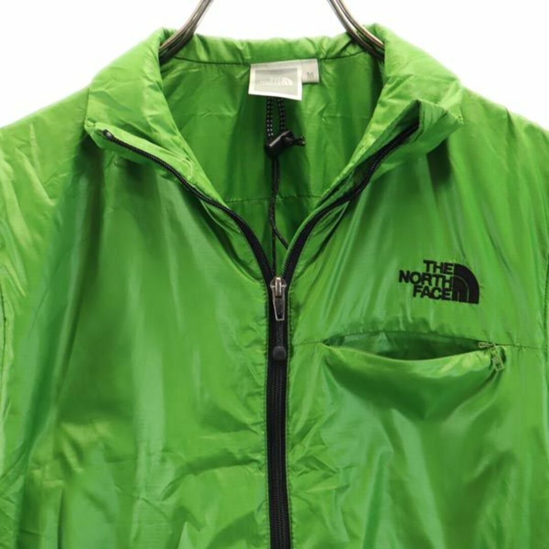 ザノースフェイス NYW17903 中綿 ジャケット M グリーン THE NORTH FACE PERTEX アウトドア 収納袋付き レディース   【230929】M着丈