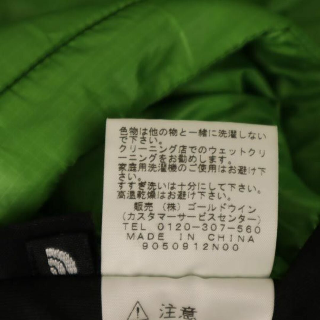 ザノースフェイス NYW17903 中綿 ジャケット M グリーン THE NORTH FACE PERTEX アウトドア 収納袋付き レディース   【230929】M着丈