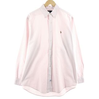 ラルフローレン(Ralph Lauren)の古着 ラルフローレン Ralph Lauren 長袖 ボタンダウンストライプシャツ メンズXL /eaa375163(シャツ)