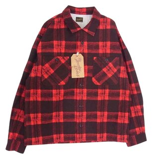 tenderloin テンダーロイン ストライプネルシャツ Mサイズ 赤×黒