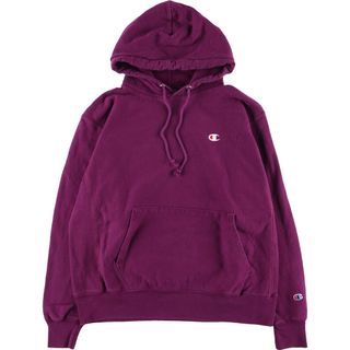 チャンピオン(Champion)の古着 チャンピオン Champion リバースウィーブ 復刻 単色タグ スウェットプルオーバーパーカー メンズXL /eaa375765(スウェット)