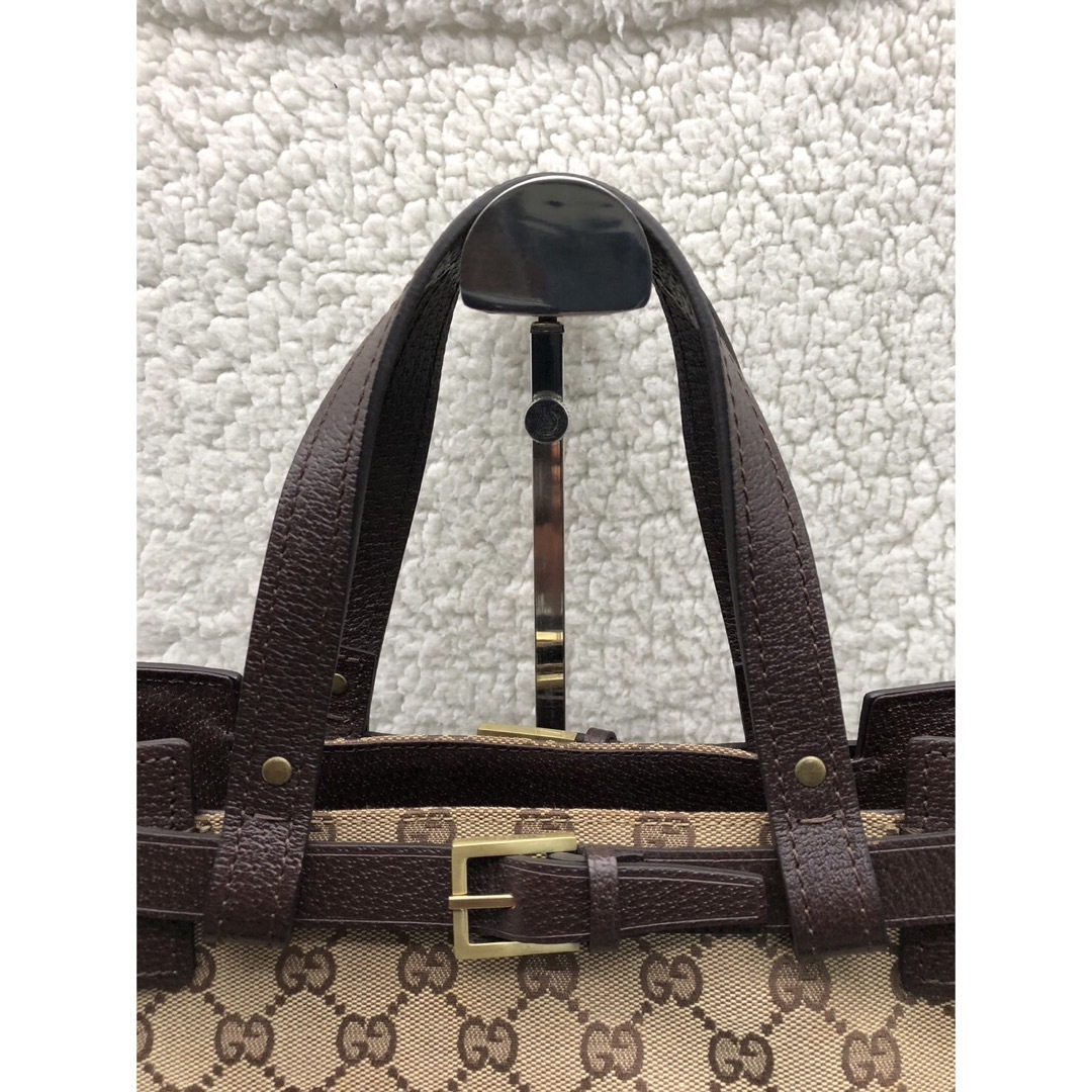 Gucci - GUCCI グッチ GGキャンバス トートバッグ106251 保存袋 極美品
