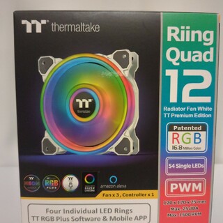thermaltake - Riing Quad 12 white triple packの通販 by ささかま's ...