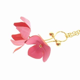 マルニ(Marni)のマルニ MARNI フラワー モチーフ ネックレス UNI ゴールド ピンク(ネックレス)
