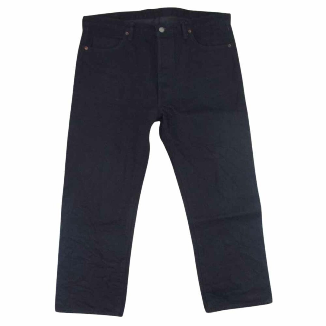 The REAL McCOY'S ザリアルマッコイズ Lot 966BK 14.5oz ディアスキンラベル ブラック デニム パンツ ブラック系 36【美品】