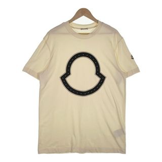 モンクレール(MONCLER)のMONCLER モンクレール SS TSHIRT ショートスリーブ Tシャツ プリント スタッズ アイボリー 21SS Size L(Tシャツ/カットソー(半袖/袖なし))