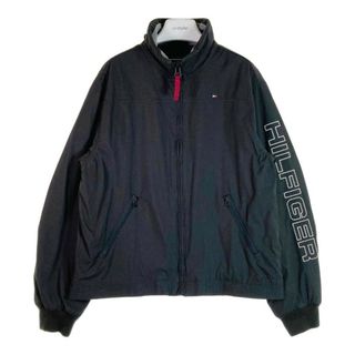 トミーヒルフィガー(TOMMY HILFIGER)の★トミーヒルフィガー 内側フリース ナイロンジップアップブルゾン ブラック sizeS(その他)