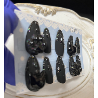 肉球　ネイルチップ　ハロウィン地雷　量産型　ロリータ　ゴスロリ　サブカル　パンク コスメ/美容のネイル(つけ爪/ネイルチップ)の商品写真